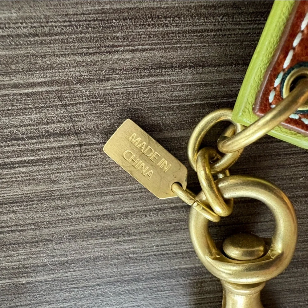 RESERVED Coach Letter Bag Charm - Y2K J Leather - Picture 5 of 8